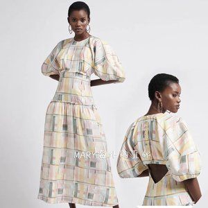 limited edition AJE Cut-out Midi Dress Stain